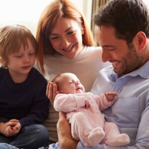 family with a baby